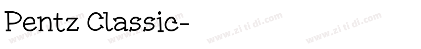 Pentz Classic字体转换